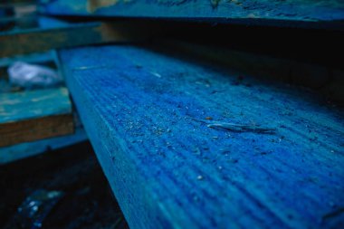 mavi panoları üst üste yatıyordu. bina inşaat konsepti