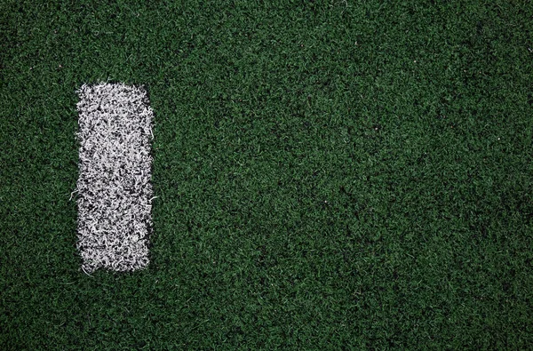 Soccer field marking close up — Stock Photo, Image