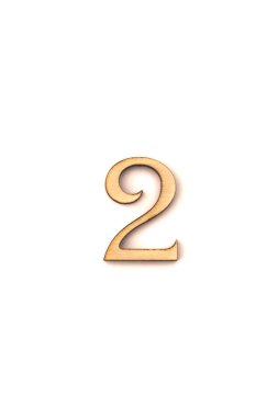 ahşap şekil iki beyaz arka plan üzerinde izole.