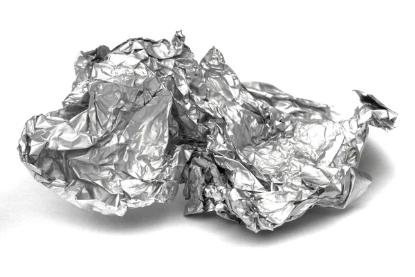 Beyaz bir arka plan üzerinde izole folyo topu.