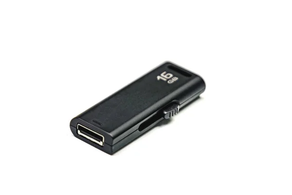 Chiavetta USB sullo sfondo bianco — Foto Stock