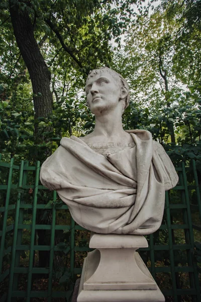 St Petersburg, Rusya - 6 Haziran 2019. Roma İmparatoru Titus Heykeli.