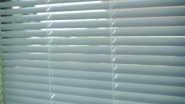 Blinds in the house open and then close. — Stock Footage Blinds in the house open and then close. Stock Video