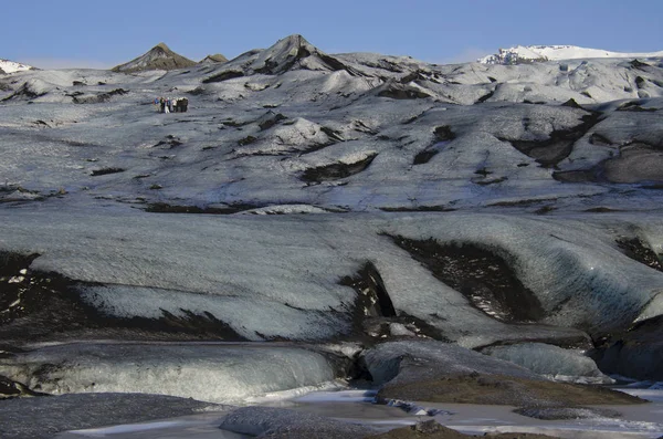 Enorma Vita Glaciären Bakgrunden Bergen Island — Stockfoto