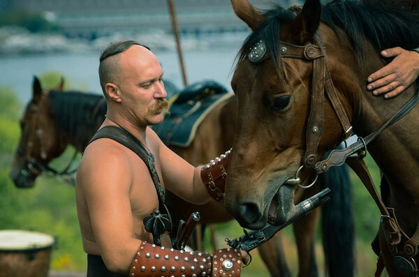 Украинский традиционный фестиваль в Запорожье на острове Хортица 1 октября 2013 года в Украине
