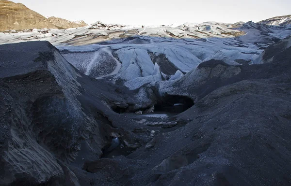 Enorma Vita Glaciären Bakgrunden Bergen Island — Stockfoto