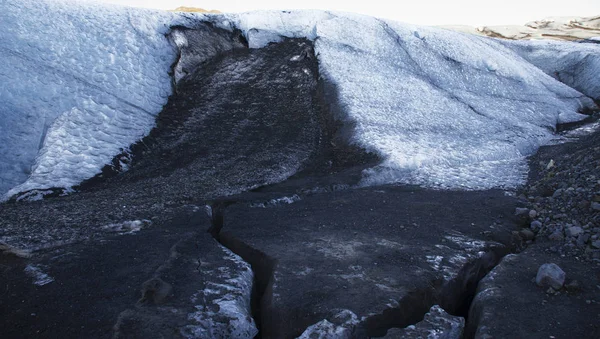 Enorma Vita Glaciären Bakgrunden Bergen Island — Stockfoto
