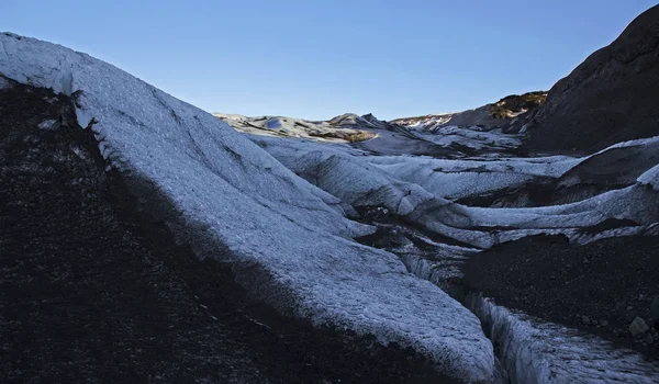 Enorma Vita Glaciären Bakgrunden Bergen Island — Stockfoto