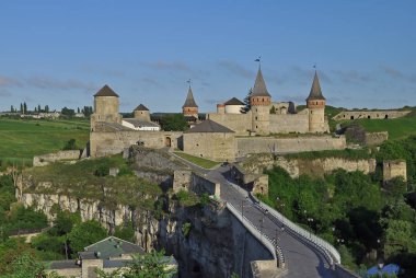 Ukrayna, Kamyanets-Podilsky kale 2 Mayıs 2015 tarihinde yağmurda