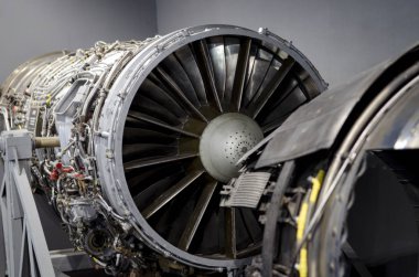 Ukrayna uçak için çift turbojet motoru up-close