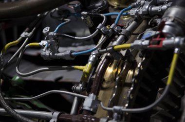Ukrayna uçak için çift turbojet motoru up-close
