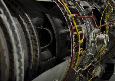 Ukrayna uçak için çift turbojet motoru up-close