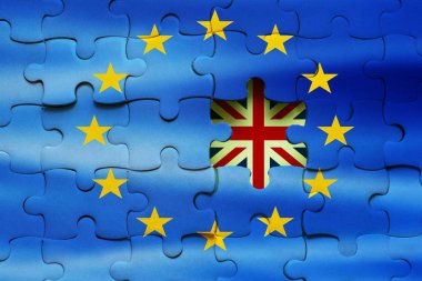 Brexit parçalı bulmaca kavramı.