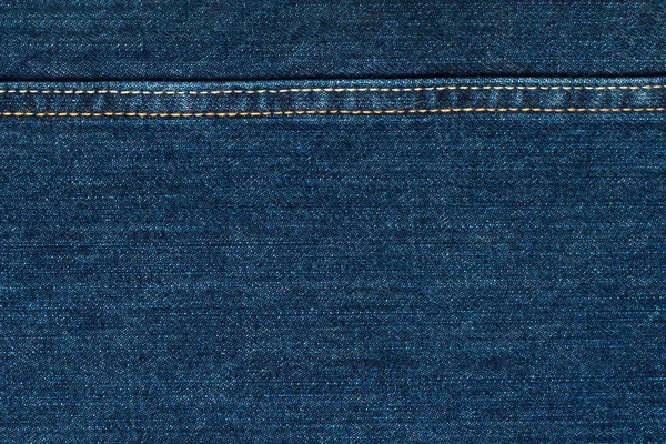 Blue Jeans Cloth Seam Background Texture — Stock Photo, Image