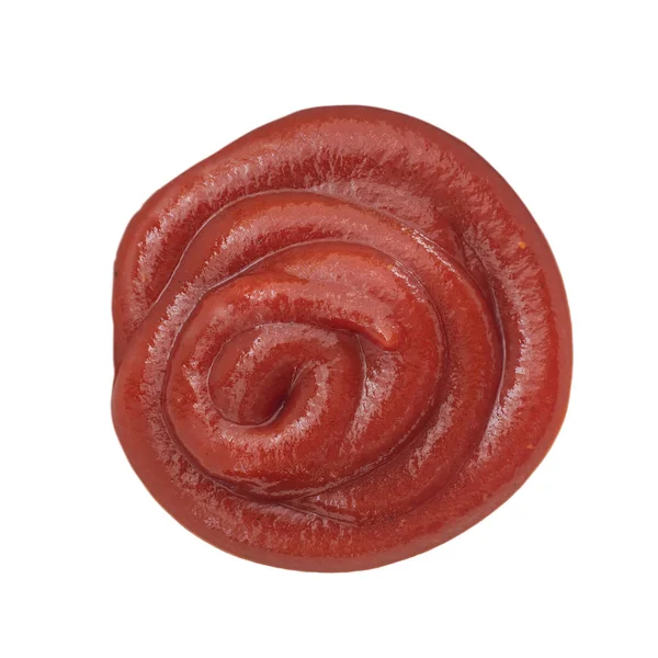 Ketchup aislado sobre fondo blanco. Salsa de tomate — Foto de Stock