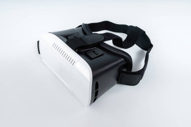 Sanal gerçeklik Vr izole üzerinde beyaz zemin koruyucu gözlük