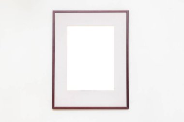 Boş boş kare Sanat Galerisi'nde. Müze sergi beyaz kırpma yolu