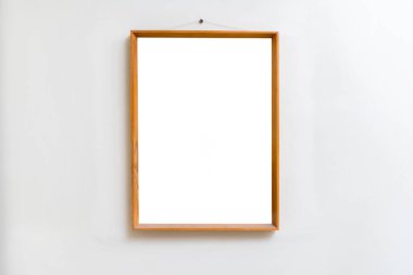 Boş boş kare Sanat Galerisi'nde. Müze sergi beyaz kırpma yolu