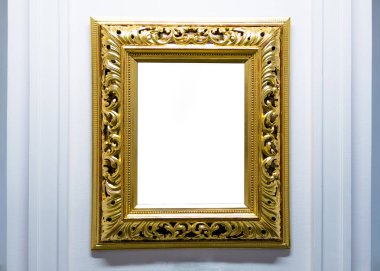 Boş boş kareleri Müzesi duvarda asılı. Sanat Galerisi, Müze sergi beyaz kırpma yolu