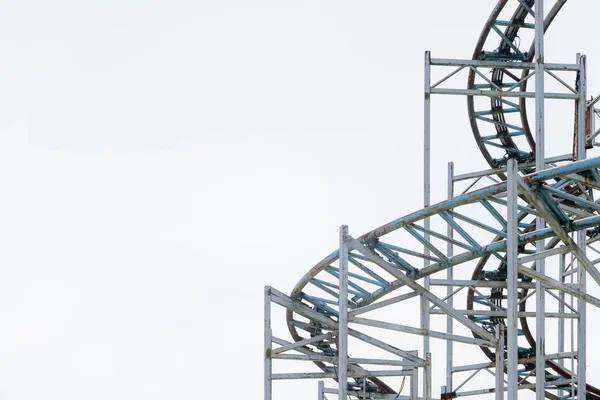 Detalhes Arquitetônicos Estrutura Metálica Uma Grande Roda Gigante Velhos Detalhes — Fotografia de Stock