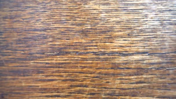 古老的木材纹理 木制表面背景 自然手工纹理 — 图库视频影像