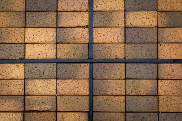 Textura de baldosas de hormigón. Fondo del pavimento de la ciudad. Patrón de ladrillo de piedra abstracto. Calle acera textura . — Foto de Stock