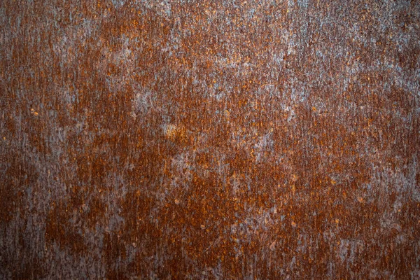Rusty Metalen Textuur Achtergrond Oud Geoxideerd Koperoppervlak Corrosie Behang — Stockfoto