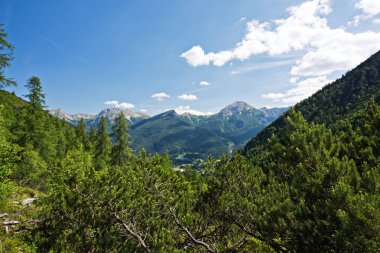 Manzara Pacherini sığınak için Forni di Sopra hiking.