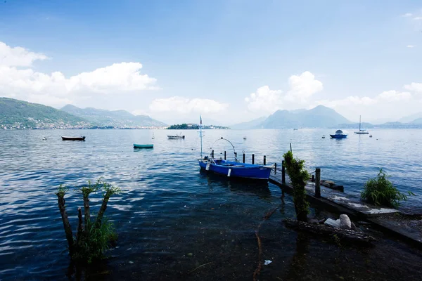 Torno Lago Maggiore Lago Italiano Imagens Royalty-Free