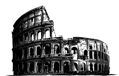 Landmark vektör yapı İtalya colosseum