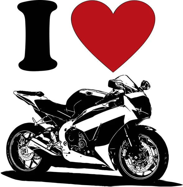 Vector Motorheart Más Símbolos Vectoriales Motociclistas — Archivo Imágenes Vectoriales