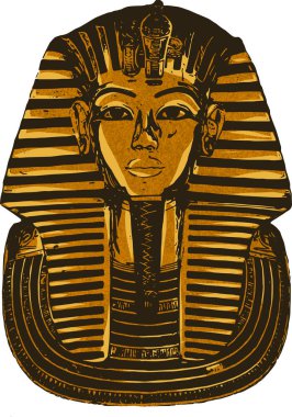 Kral Tutankhamen Mısır ölüm maskesi