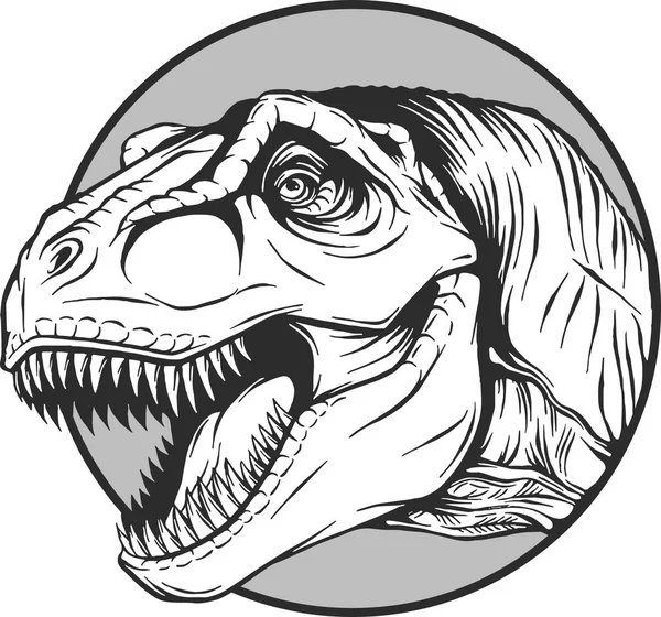 Boceto Dinosaurio Ilustración Vectorial — Vector de stock