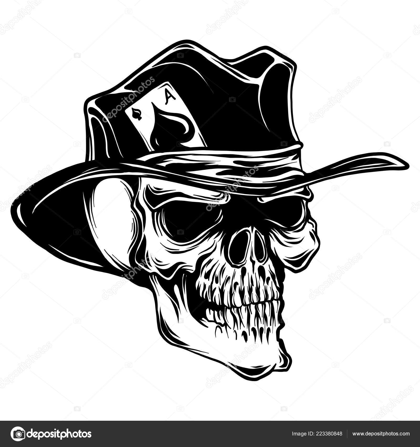 skull top hat
