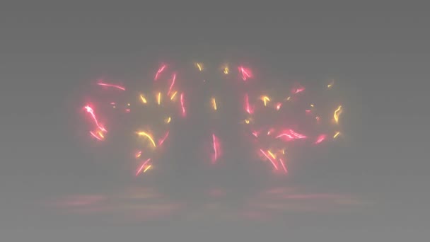 虎眼闪烁的循环 用激光和火制作老虎眼睛的动画 — 图库视频影像