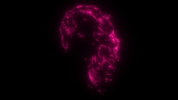 belle fille numérique colorée 