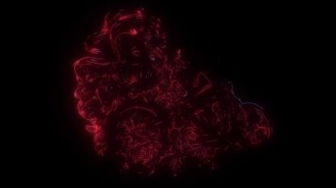 kadın kafatası motosiklet ve çiçeklerle