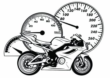 bir motosiklet yarışçısı spor vektör çizimi tasarımı