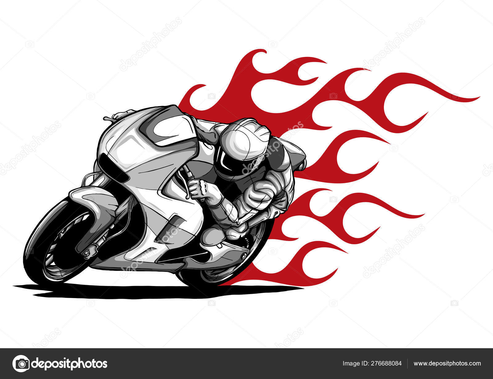 Desenho de motocicleta bigbike sport