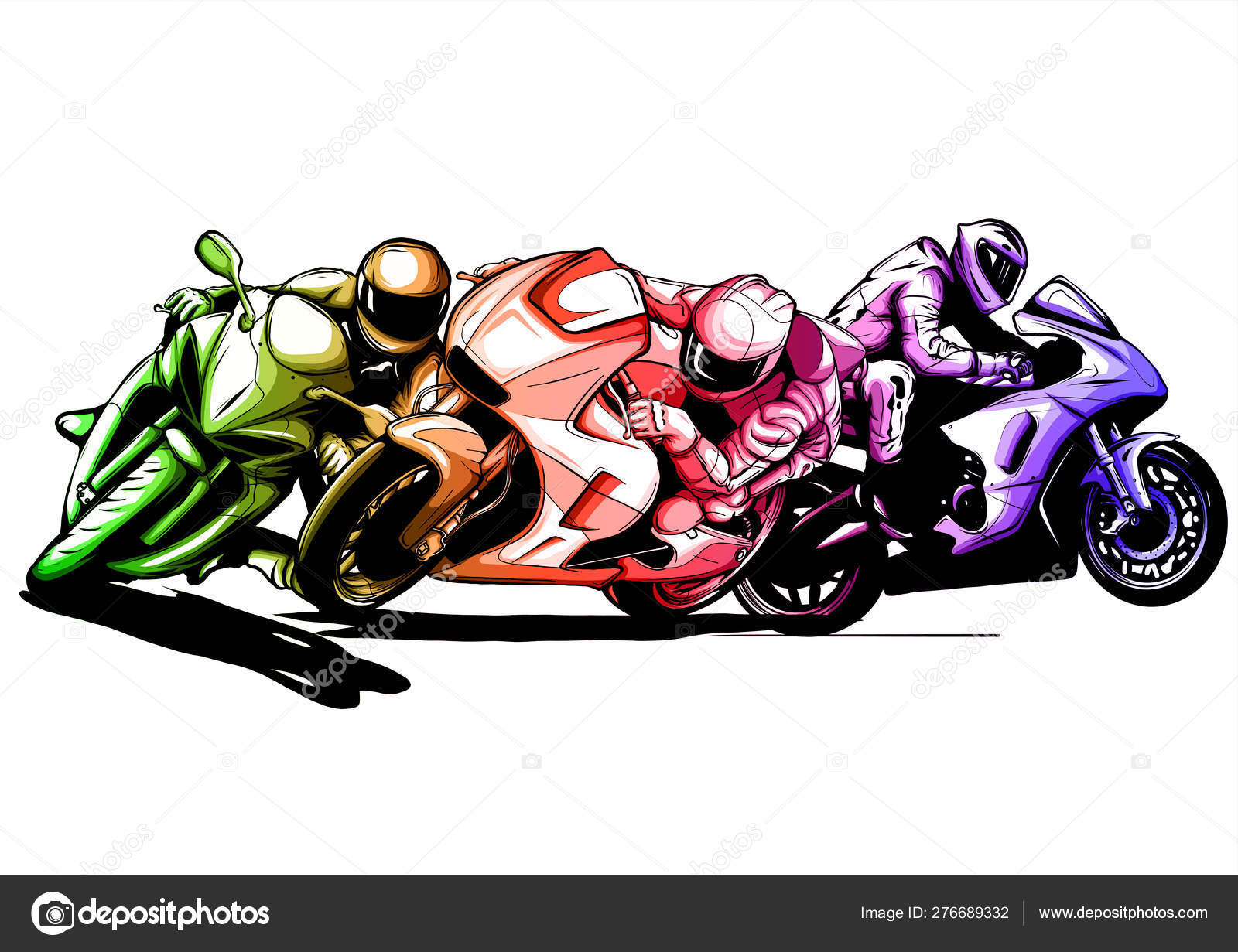 Ilustração de motocross, corrida de moto Motocross Grand Prix