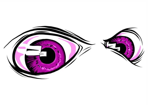 Set de ojos espeluznantes, vector de elementos de Halloween — Archivo Imágenes Vectoriales