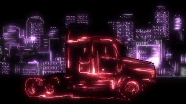 교통의 레이저 애니메이션 — 비디오