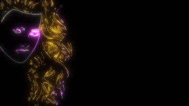 Çekici kadınlar, lazer animasyon videoları.