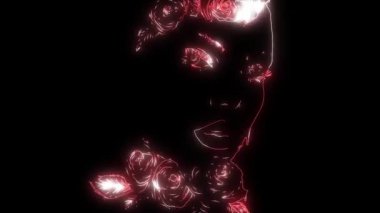 Çekici kadınlar, lazer animasyon videoları.