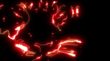 Kaplan başlı siluet, video animasyonu