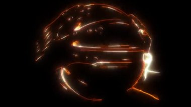 Basketbol topu lazer animasyonu