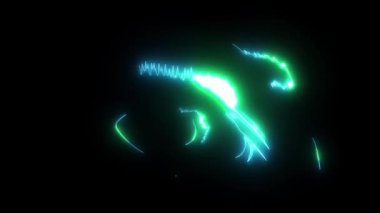 Lazer animasyon makyaj ile Güzel Kadın Gözler