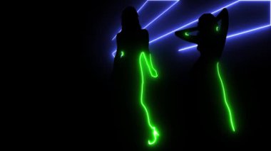 Parti İnsanları Arkaplanı - Dans eden gençler.