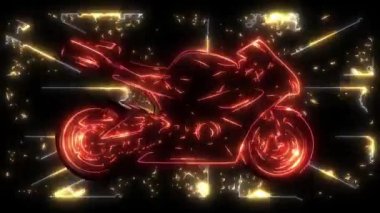 Motosiklet yarışı lazer animasyonunu köşeye sıkıştırıyor