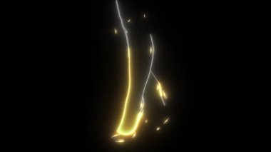 Kadın ayakkabıları, neon ışıklarıyla parlayan topuklar.
